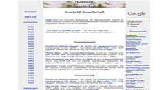 Desktop Screenshot of humboldtgesellschaft.de